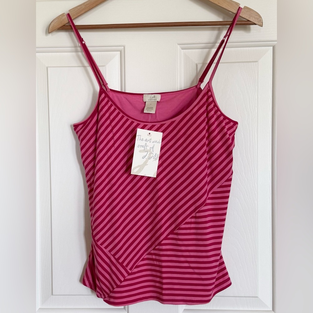 J. Jill Pink Striped Camisole